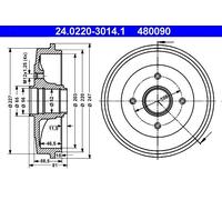 ATE Tamburo freno 24.0220-3014.1