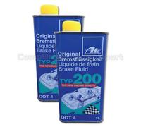 ATE Tipo 200 DOT4 Performance Freno da Corsa Fluido 2 X 1L (Ricambio Super Blu)