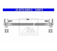 Ate Tubo Freno Linea Freno Posteriore Destro Per Hyundai Getz 24.5272-0205.3