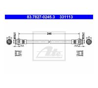 Ate Tubo Freno Posteriore Destro Per Bmw X5 3.0d Xdrive30d Xdrive40d X6