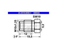 ATE Vite Di Sovrapposizione 24.3516-0050.1 Per