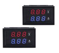 ATEC - 2 x 0.28"LED Amperometro Voltmetro Digitale DC 0-100V 10A Doppio Display