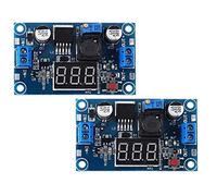 ATEC - 2x DC/DC Modulo Step Down IN:4-35V-OUT:1,25-30V con Display Led (LM-2596-LED (2Pz))