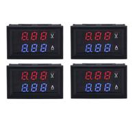 ATEC - 4 x 0.28"LED Amperometro Voltmetro Digitale DC 0-100V 10A Doppio Display