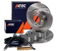 ATEC Germany 1x Kit pastiglie freno, Freno a disco, 2x Discofreno Ø 259 mm | Compatibile con: DACIA LOGAN, SANDERO, RENAULT LOGAN I, SANDERO/STEPWAY I, TWINGO I, TWINGO II