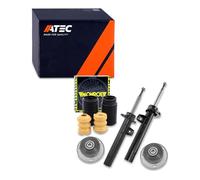ATEC Germany 2x ammortizzatore a gas a doppia camera d'aria con cuscinetto e set di protezione antipolvere, compatibile con BMW 1 (E81), 1 (E87)