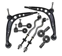 ATEC Germany 2x braccio di controllo asse anteriore destro e sinistro, 2x cuscinetto braccio di controllo asse anteriore 2x tirante, 2x asta di accoppiamento Compatibile con BMW Serie 3 (E36) Z3 (E36)