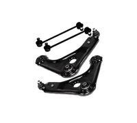 ATEC Germany 2x braccio di controllo asse anteriore destro e sinistro con boccola e giunto sferico, 2x asta di accoppiamento anteriore Compatibile con FORD KA (RB_)