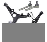 ATEC Germany 2x braccio di controllo asse anteriore destro e sinistro con supporto per bussola e giunto sferico (testa = 17 mm), 2x tirante