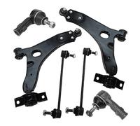 ATEC Germany 2x braccio di controllo asse anteriore inferiore sinistro e destro, 2x asta di accoppiamento anteriore, 2x estremità del tirante, Compatibile con FORD FOCUS Mk1 (DAW, DBW, DFW, DNW)