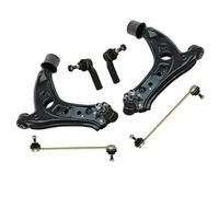 ATEC Germany 2x braccio di controllo asse anteriore inferiore sinistro e destro con giunto sferico, 2x tirante, 2x barra stabilizzatrice, 2x supporto barra stabilizzatrice