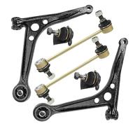 ATEC Germany 2x braccio di controllo asse anteriore inferiore sinistro e destro con giunto sferico, 2x asta di accoppiamento Compatibile con FORD, SEAT, VW