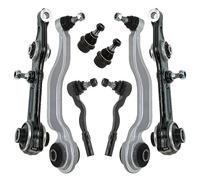 ATEC Germany 2x braccio di controllo inferiore dell'asse anteriore, 2x braccio di controllo inferiore dell'asse anteriore, 2x giunto sferico, 2x tirante Compatibile con MERCEDES-BENZ CLS, Classe E