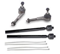 ATEC Germany 2x tirante a snodo assiale anteriore sinistro e destro, 2x estremità del tirante anteriore sinistro e destro Compatibile con PEUGEOT 206 (2D) (2A/C) (2E/K) (2L_, 2M_)
