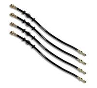 ATEC Germany 4x tubo freno anteriore lunghezza 522 mm e posteriore lunghezza 140 mm Compatibile con SEAT CORDOBA, IBIZA, SKODA FABIA 1, FABIA 2, ROOMSTER, VW FOX, POLO