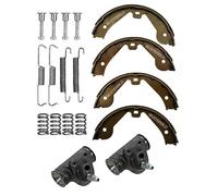 ATEC Germany Kit freno asse posteriore incl. 4x Ganasce freno asse posteriore per freno a tamburo 1x Kit di montaggio 2x Cilindri freno ruota