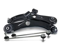 ATEC Germany Set di bracci di controllo - 2x braccio di controllo anteriore 2x asta di accoppiamento anteriore Compatibile con OPEL AGILA (B) (H08), SUZUKI SWIFT III (MZ, EZ), SPLASH (EX)