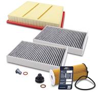 ATEC Germany Set di filtri di ispezione con 1x filtro dell'olio, 1x filtro dell'aria, 1x filtro dell'aria compatibile con BMW X1 (F48), Serie 2 (F46)(F45 (F44) Serie 1 (F40), X2 (F39), MINI