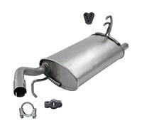 ATEC Germany Set di silenziatori 1x Silenziatore posteriore, con materiale di montaggio Compatibile con MITSUBISHI COLT VI (Z3_A, Z2_A)