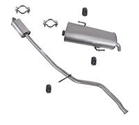 ATEC Germany Set di silenziatori di scarico 1x Silenziatore centrale, 1x