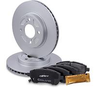 ATEC Germany Set freni asse anteriore in ischi freno Ø 252 mm ventilati