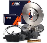 ATEC Germany Set freni asse anteriore in ischi freno Ø 280 mm ventilati