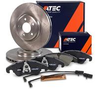 ATEC Germany Set freni asse anteriore incl. dischi freno Ø 320 mm ventilati + pastiglie freno anteriori Compatibile con AUDI A4 B8 (8KH) (8K2) (8K5), A5 (8T3), A5 Cabriolet (8F7), A5 Sportback (8TA)