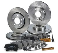ATEC Germany Set freni dischi anteriori Ø 308 mm ventilati + posteriori Ø | Compatibile con: VW MULTIVAN T5, MULTIVAN T6, TRANSPORTER T5 Bus, TRANSPORTER T5 Kasten