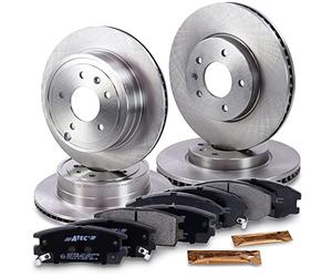 ATEC Germany Set freni in ischi anteriori Ø 296 mm ventilati +