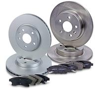 ATEC Germany Set freni incl. dischi anteriori Ø 276 mm ventilati + posteriori Ø 268 mm pieni + pastiglie freno Compatibile con CHEVROLET AVEO Hatchback (T300), CRUZE, OPEL ASTRA J (P10)