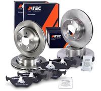 ATEC Germany Set freni in ischi anteriori Ø 296 mm ventilati + | Compatibile con: BMW 5, 5 Touring