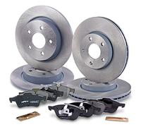 ATEC Germany Set freni incl. dischi freno anteriori Ø 278 mm ventilati + posteriori Ø 271 mm pieni + pastiglie freno Compatibile con FORD FOCUS Mk3,FOCUS Mk3 notchback,FOCUS Mk3 Turnier