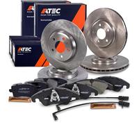 ATEC Germany Set freni incl. dischi freno anteriori Ø 320 mm ventilati + posteriori Ø 300 mm pieni + pastiglie freno anteriori e posteriori Compatibile con AUDI A4 B8 (8KH) (8K2) (8K5), A5