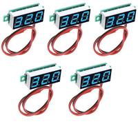 ATEC - Mini Voltmetro Digitale con Display LED 0.36" DC 3-30V (5 x 0.36" Blu)
