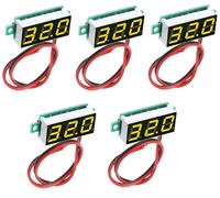 ATEC - Mini Voltmetro Digitale con Display LED 0.36" DC2.5-30V(5 x 0.36" Giallo)