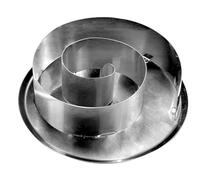 Ateco 1494 - Timbro per pane, motivo a spirale, in acciaio inox