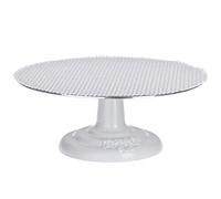 Ateco Alzata girevole per decorazione torte, in alluminio e base in ghisa, con cuscinetto antiscivolo, 30,5 cm