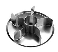 Ateco Timbro per pane in acciaio inox con motivo a rosetta, 1491