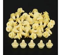 ATEECO Viti per Auto per Isuzu 50 Pz Rivetto in Plastica Auto Elementi di Fissaggio Clip Foro da 9,5 Mm Clip di Fissaggio per Pannello di Rivestimento della Portiera Dell'auto