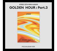ATEEZ - ATEEZ GOLDEN HOUR : PART.3 12th Mini Album POCA Ver/QR+Stand+2Sticker+4Card+GIFT