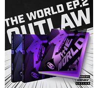 ATEEZ THE WORLD EP.2: OUTLAW 3Ver SET CD+Libro+2ea P.Card+Etichett Mark+etc+...
