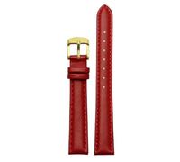 Ateldooly Cinturino orologio da donna in pelle a sgancio rapido cinturino 12mm 14mm 15mm 16mm 18mm braccialetto, Rosso dorato, 16mm