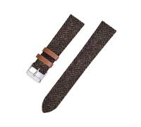 Ateldooly Cinturino per orologio in nylon 18mm 20mm 22mm Bracciale in tessuto vintage Uomo Donna Cinturino da polso a sgancio rapido, Marrone, 18mm-oro