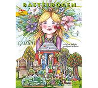 Atelier Color Giardino Giocattolo per bricolage in Carta per Bambini 5+ Anni Modello 3D giocoso con Foglie, Attrezzi, Alberi da Frutta, Verdura, Erbe aromatiche