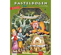 ATELIER COLOR Hansel e Gretel set bricolage dalla fiaba Grimm La casa della strega bambini 6+ anni una casa di pan di zenzero da ritagliare e creare - giocattoli di carta natale modello 3D