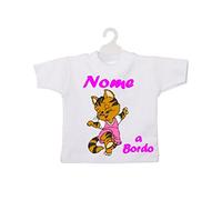 ATELIER DEL RICAMO Mini T-Shirt Bimbo A Bordo-Rosso