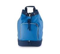ATELIER DEL RICAMO Sacca con Chiusura a Strozzo 37 x 55 x 26 cm - Blu Royal/Blu Navy