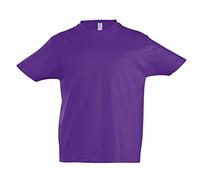 ATELIER DEL RICAMO T-Shirt Bimbo Imperial Kids SOL'S-2 Anni-Viola