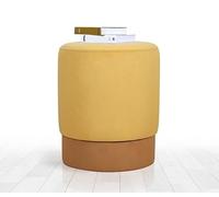 Atelier Del Sofa Pouf Bohemian Velvet & Cotton, altezza 43 cm x profondità 38 cm | 5 cm Orthopedic Sponge, elegante e confortevole per Hotel & Home Decor