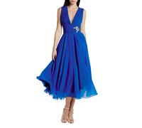 Atelier Legora abito da cerimonia midi blu royal 48